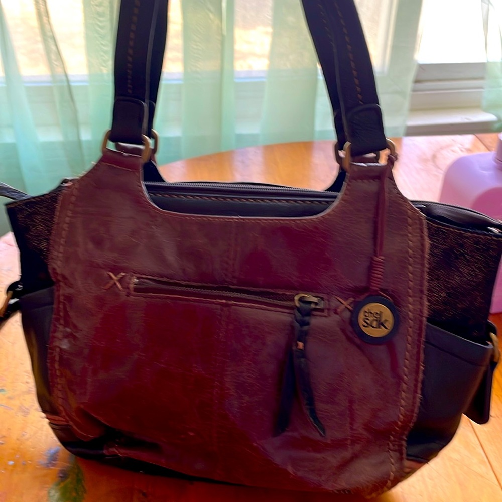The Sak brown leather bag